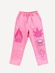 Crazy Rock Disco Stamp Century Pants