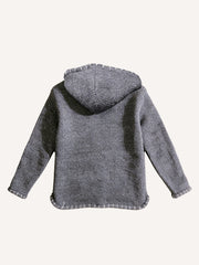 Medieval Style Comfortable Hooded Jacquard Warm Sweater