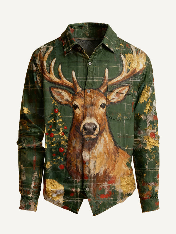 Christmas festive reindeer dads gift shirt