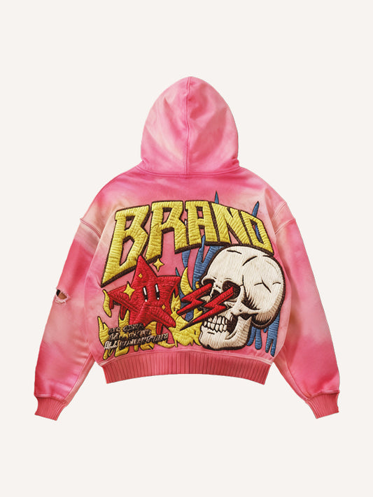 Flaming Ghost Eyes Loose Sweatshirt