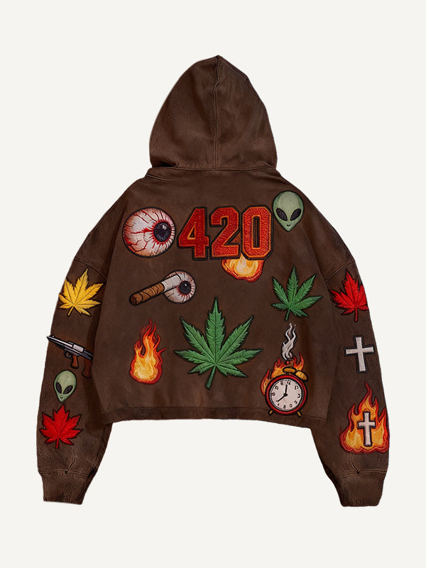 Crazy Rock Disco Stamp Century Hoodie