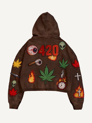 Crazy Rock Disco Stamp Century Hoodie