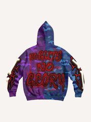 Two-tone skull cool goddess high-definition printed sweatshirt