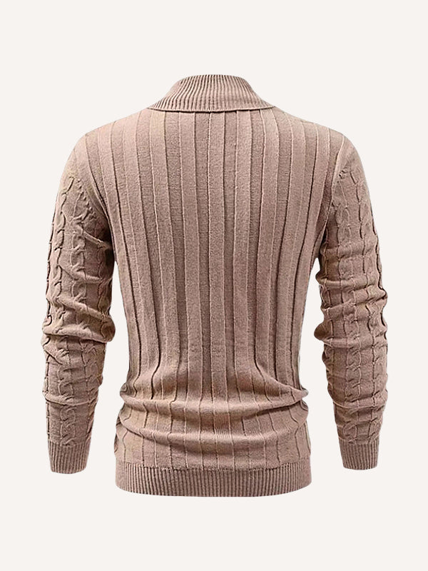 New European and American style trendy light luxury jacquard thick sweater