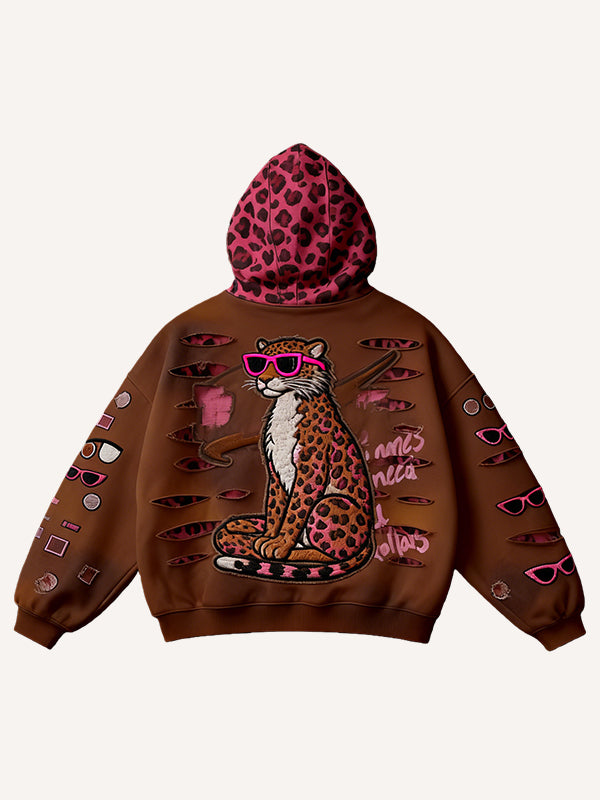 Wild Beast Night Fashion Street Hoodie