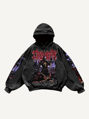 Hand-painted dark style rap sweatshirt