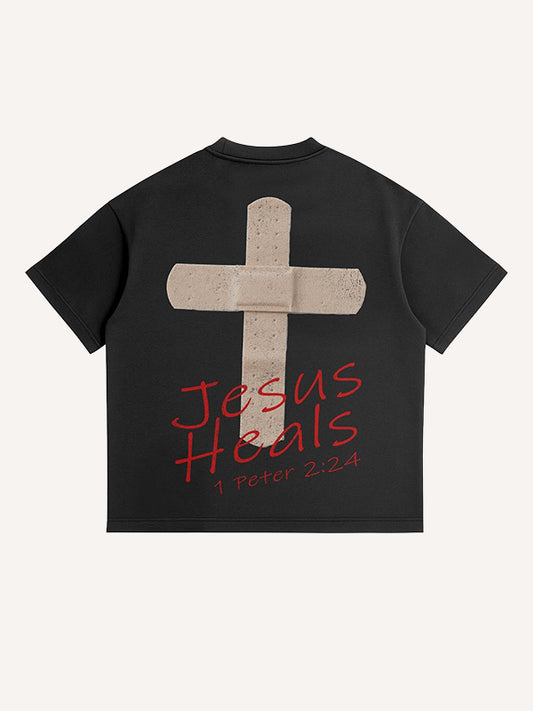 Faith Heals My Wounds Printed T-shirt