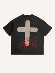 Faith Heals My Wounds Printed T-shirt