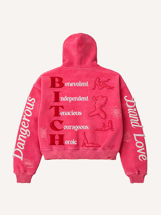 Dangerous Woman Corduroy High-Fashion Sweatshirt