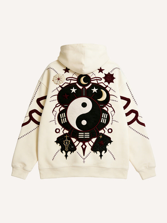 Power of Moon and Stars Helps Us Soar Graphic Print Hoodie
