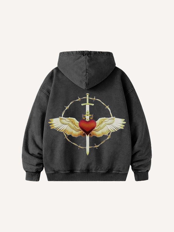 Angels Guardian Washed Hoodie