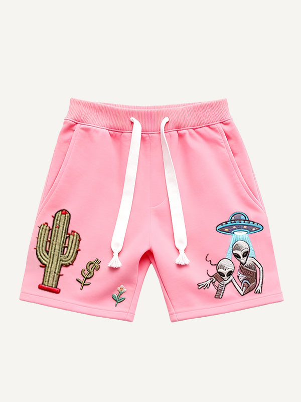 Are there aliens in the West Fashionable hooded shorts