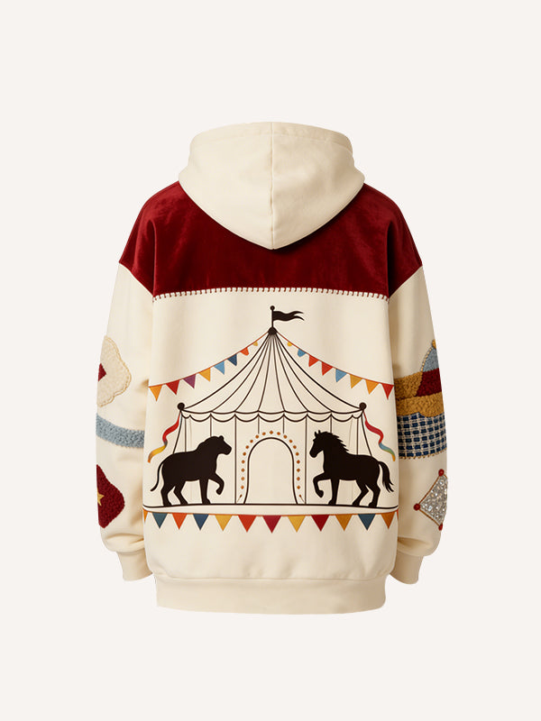 Clown Theater Joy Unlimited Print Hoodie