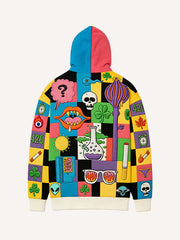 The Secret That Cannot Be Told: Corduroy Printed Sweatshirt