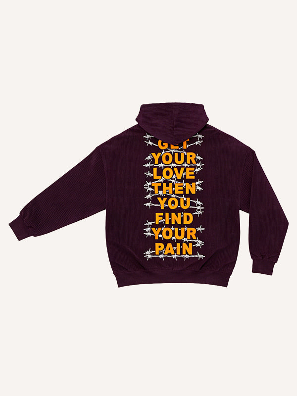 Mesmerizing laser thorn print sweatshirt