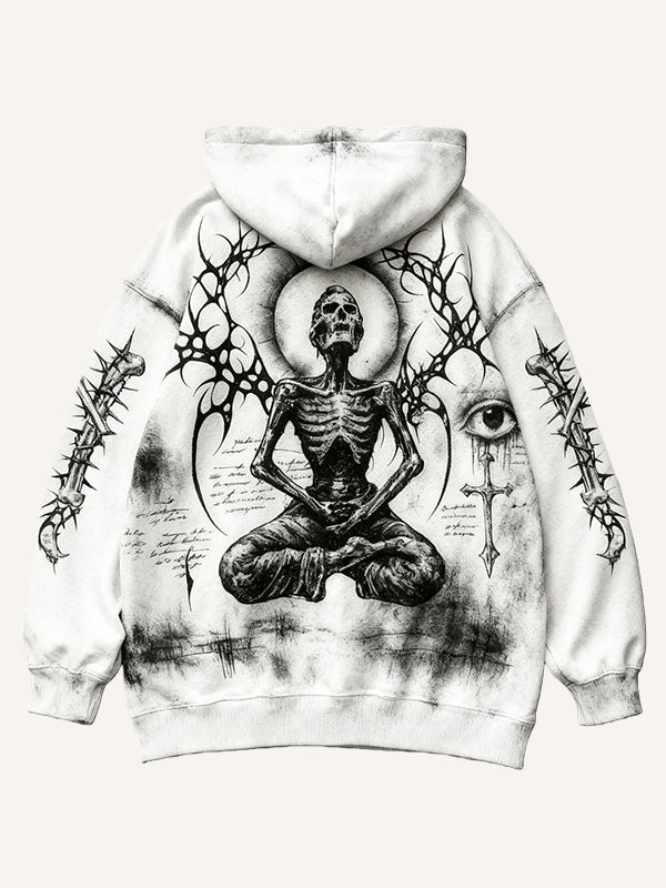Meditation on the Meaning of Heaven in Hell Hoodie