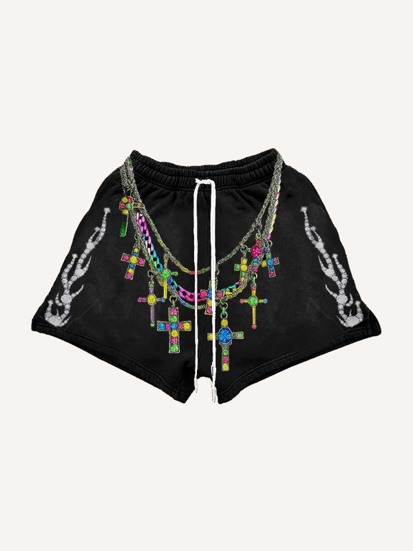 Sparkling Rhinestone Comfort Shorts
