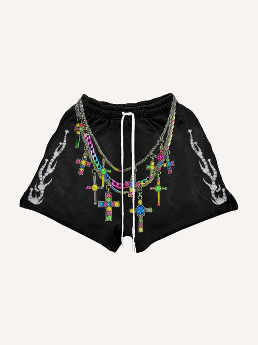 Sparkling Rhinestone Comfort Shorts