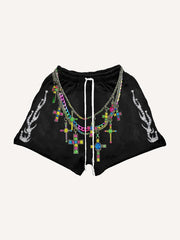 Sparkling Rhinestone Comfort Shorts