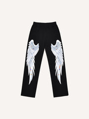 Angel Wings Rhinestone Pants
