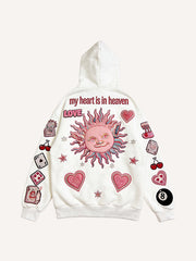 Love-themed printed sweatshirt