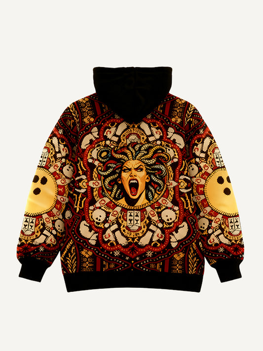 Roaring Medusa drama oh hooded sweatshirt
