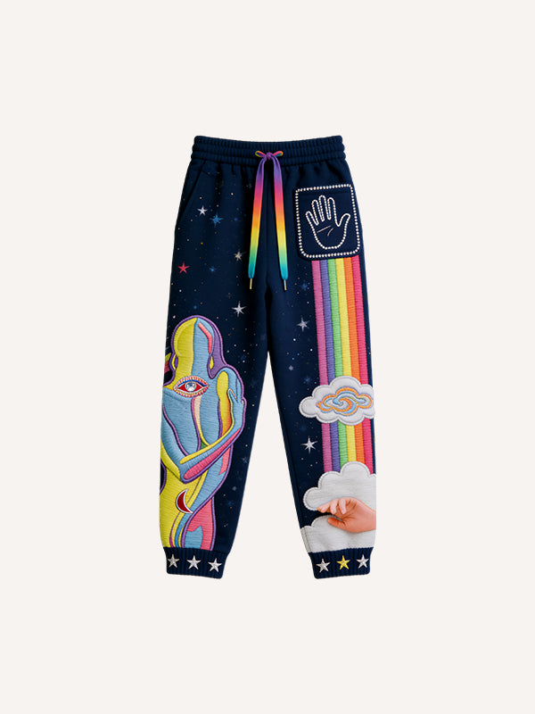 Valentine is Day gift: Starry Sky Love Fashion High-End Trousers