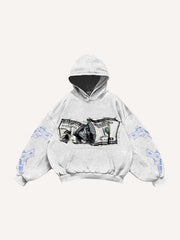 Fashion rejects violence printed sweatshirt
