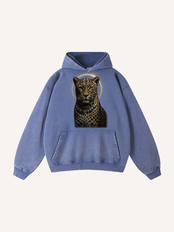 Heart Like a Cheetah Washed Cotton Sweatshirt