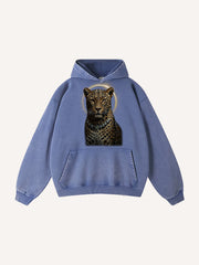 Heart Like a Cheetah Washed Cotton Sweatshirt