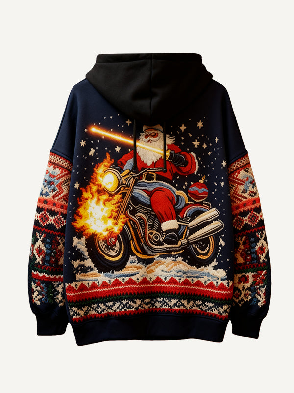 Santa Claus gift delivery team starts delivering hoodies