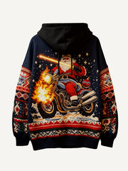 Santa Claus gift delivery team starts delivering hoodies