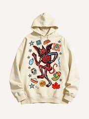 Little devil please help me get lucky with this printed sweatshirt!
