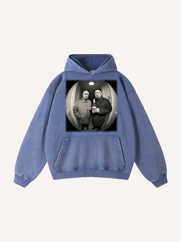 Hey bro those two guys invited me to go out for drinks and wash my trendy hoodie