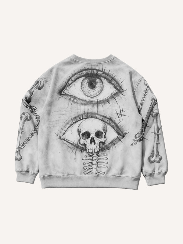 Prophet or Demon Eye Mysterious Power Printed Hoodie
