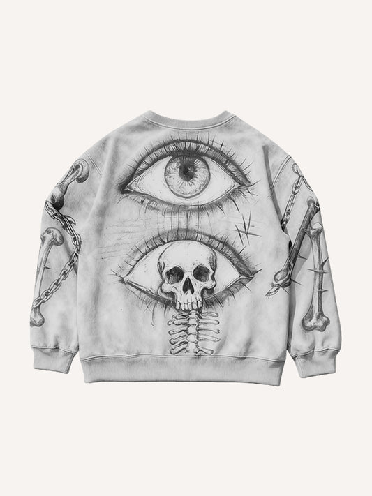 Prophet or Demon Eye Mysterious Power Printed Hoodie