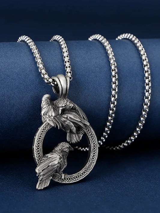 Messenger of Good News Bird Metal Necklace