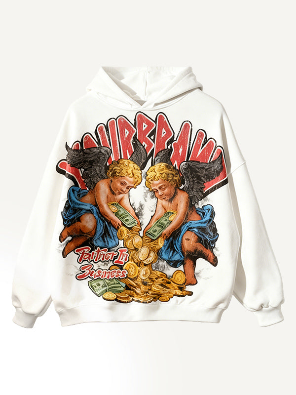Angels helped me bring in wealth and good fortune Faith hoodie