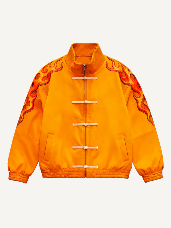 Kung Fu King Fashionable Chinese Oriental Power Trendy Retro Hand-printed Jacket