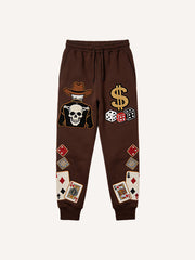 Lucky Cowboy's Great Hand-Drawn Printed Pants