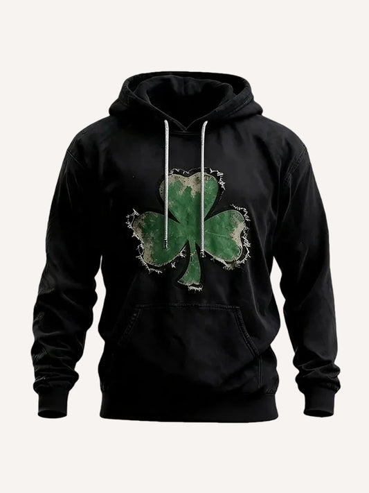 Multi-colored, distressed, machine-washable printed Adidas sweatshirt