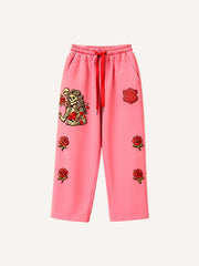 Fashionable Warm Skull Halloween Give You My Heart Printed Pants