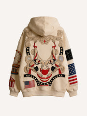 Supernatural Playground Clowns Are Everywhere Print Hoodie