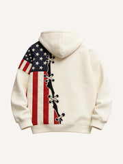 American Spirit Graphic Print Gift for Family Hoodie