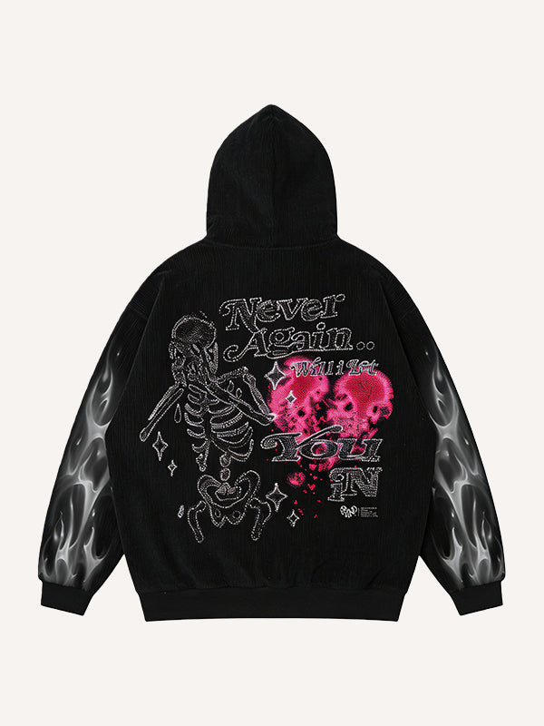 Dangerous Kiss Loose Hooded Sweatshirt