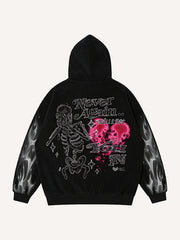 Dangerous Kiss Loose Hooded Sweatshirt