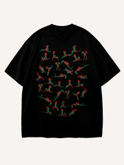 Santa Claus Secret Pattern Short-Sleeve T-Shirt