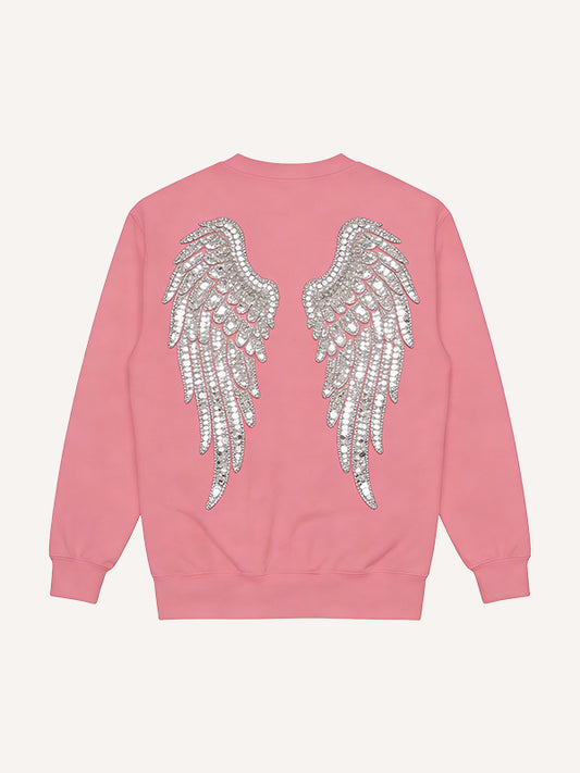 Eye print sweatshirt that rejects violence