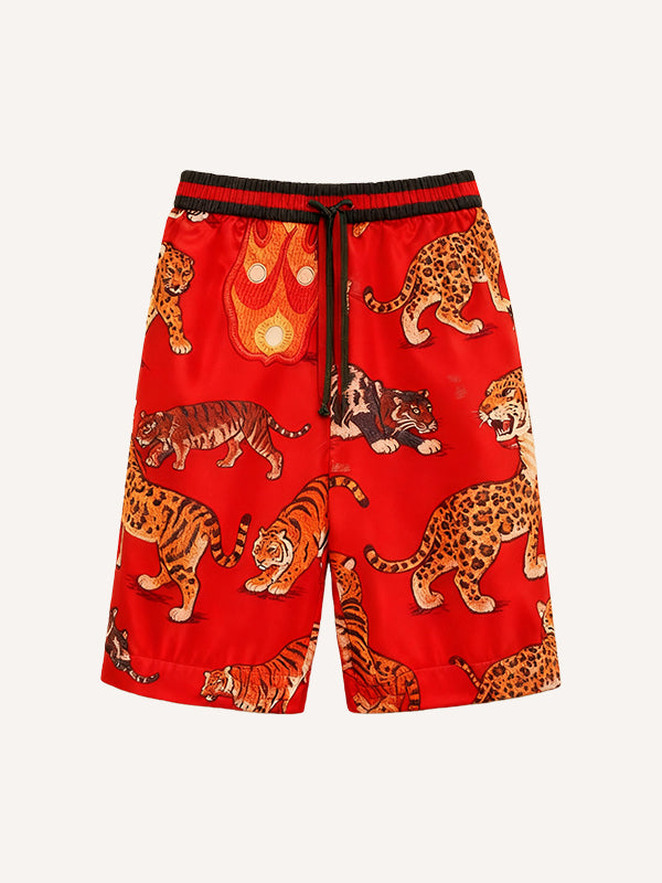 High-end textured trendy artist big-eyed shorts