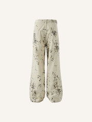 Leopard Print Straight Cargo Pants